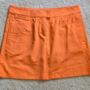 Puma‎ Women Golf Skort  Orange Athletic Size 10 Skirt Shorts Built In